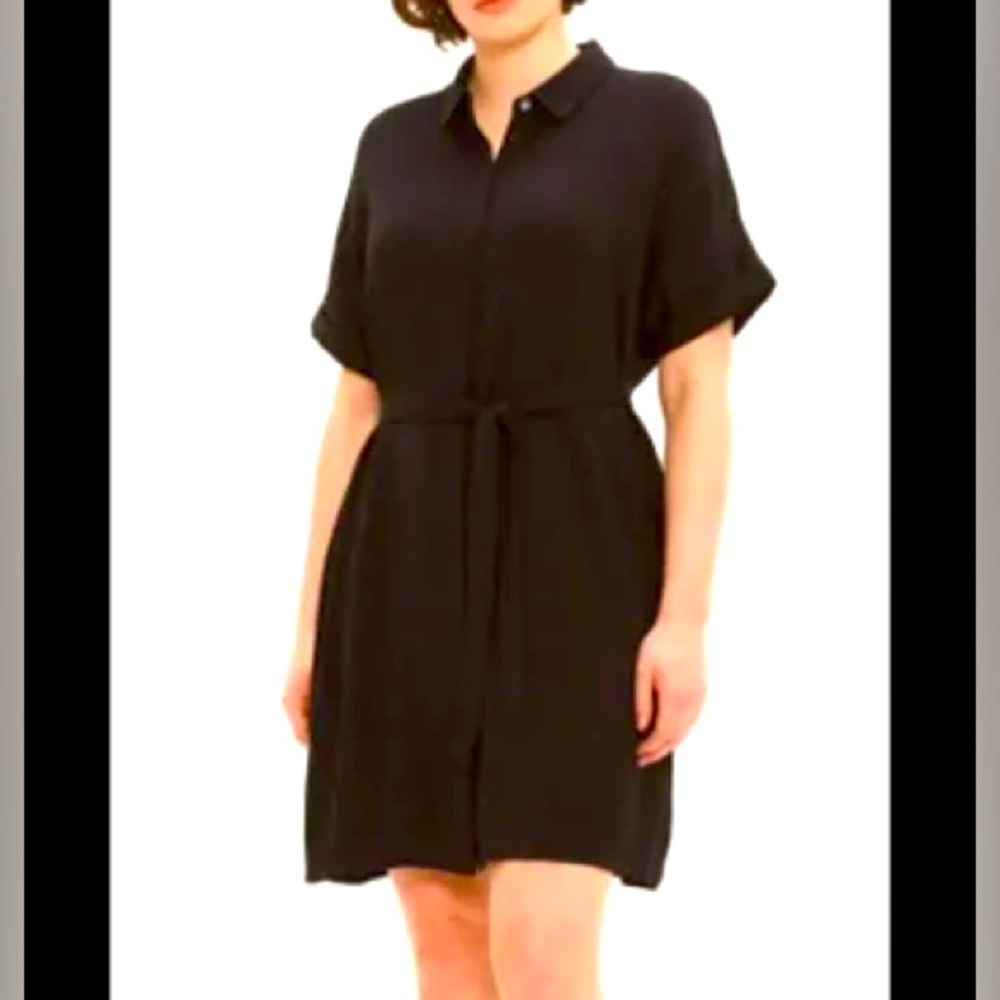 Frank & Oak Short-Sleeved Dress, Dark Maroon